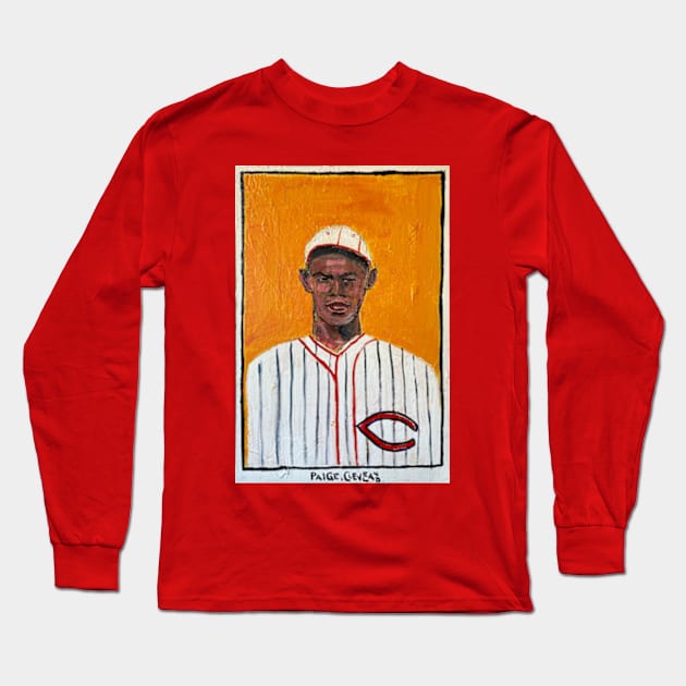 Satchel Paige Long Sleeve T-Shirt by ElSantosWorld